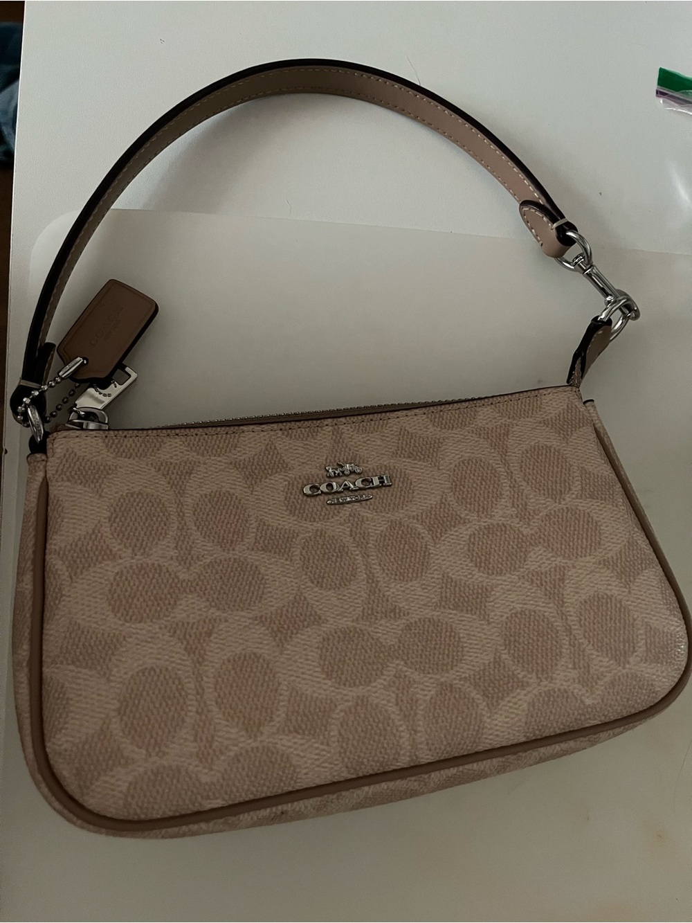 Coach Tan Nolita Shoulder Bag/Silver Hardware